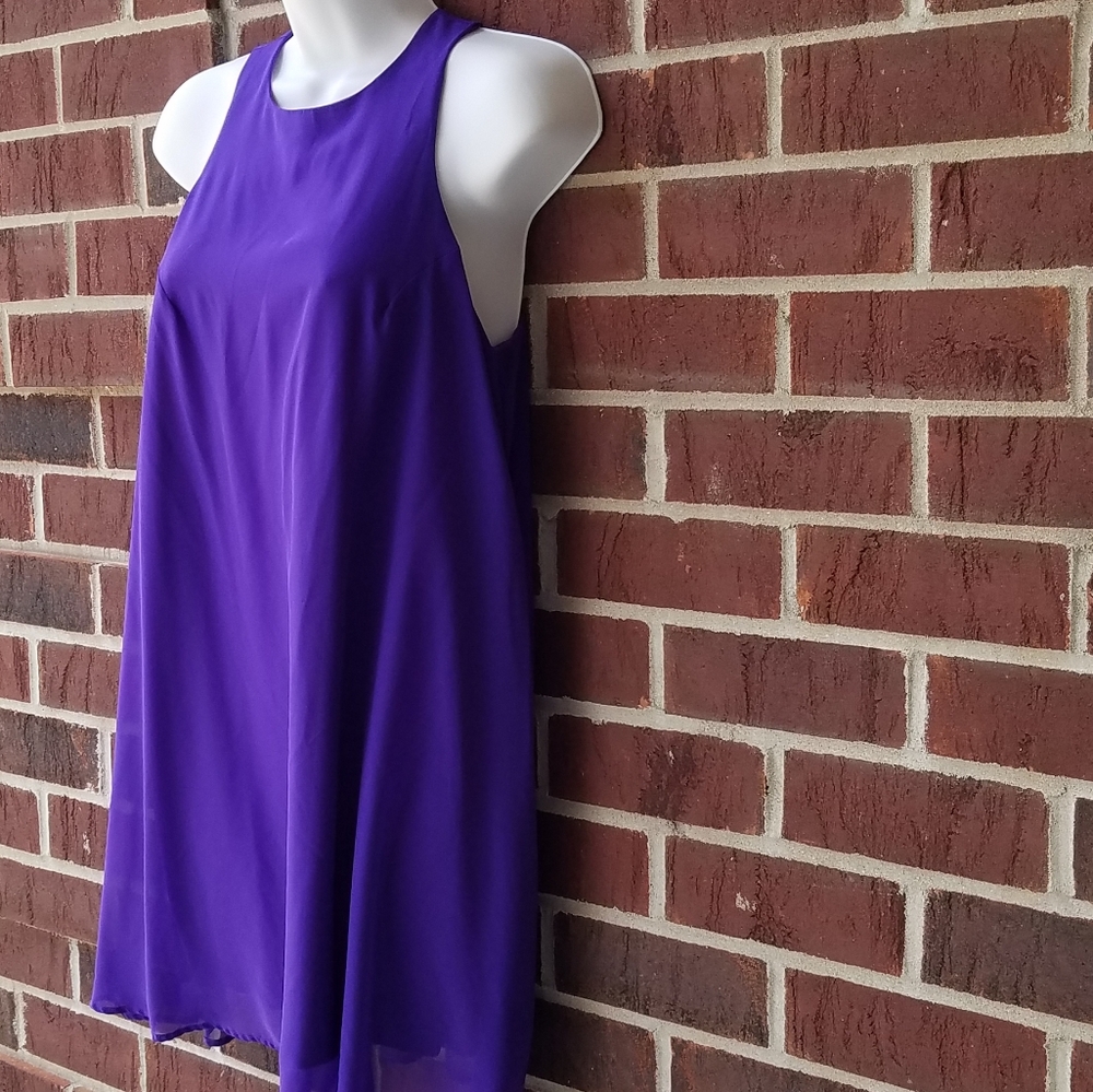Lulu's vibrant purple a-line dress